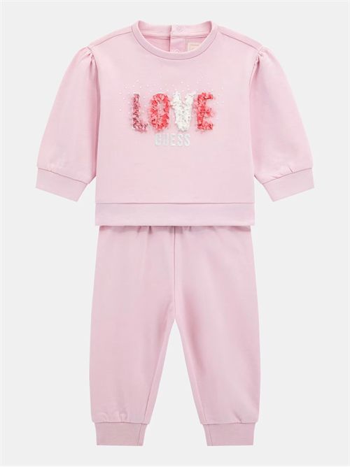 felpa e pantalone bambina rosa GUESS | A5RG04KA6R4/G65U